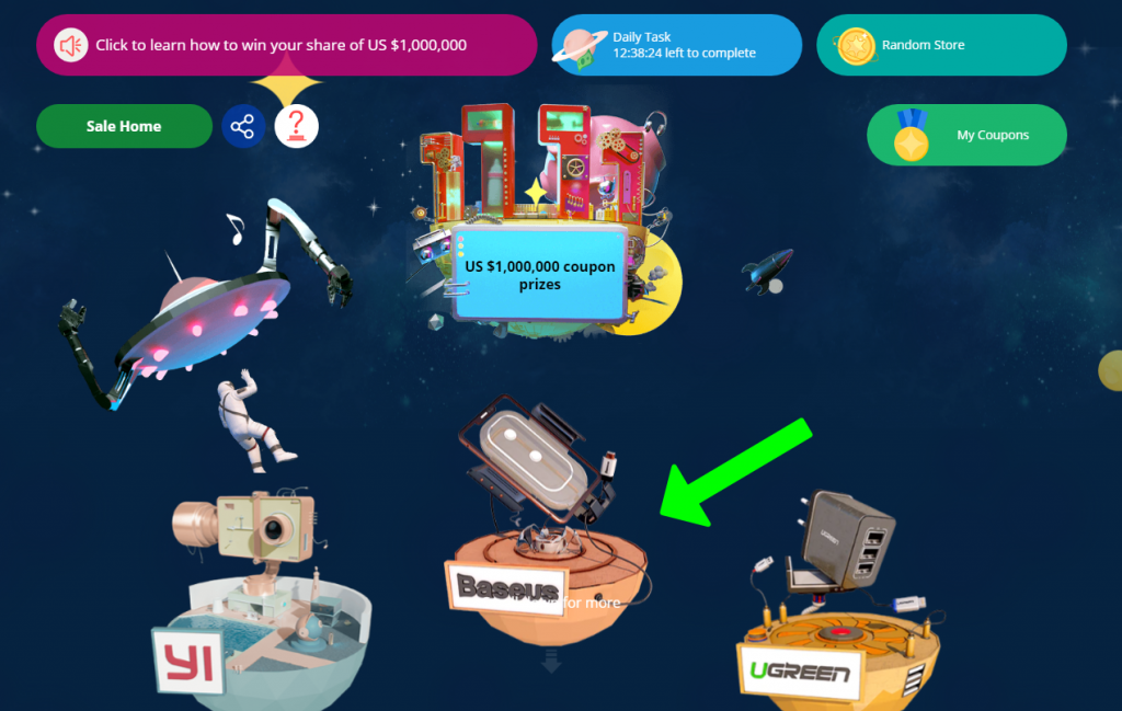 Aliexpress Day Gameland 11.11.2018 stores A