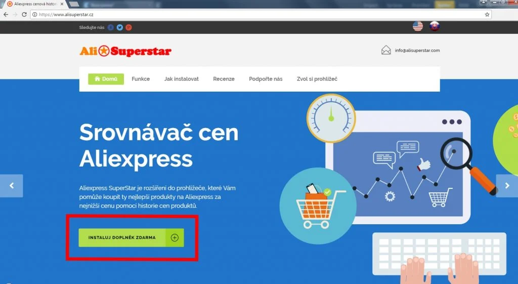 Aliexpress Superstar srovnavac cen 2