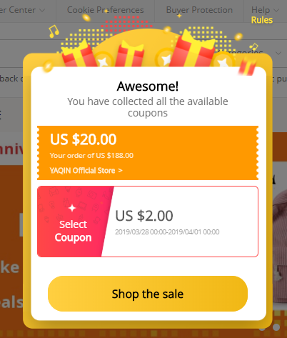 Aliexpress narozeniny 2019 graf kupony 2