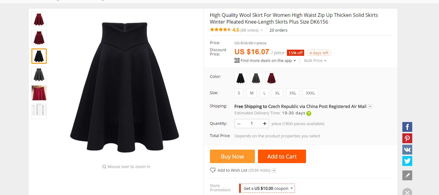 Aliexpress obleceni podzim sukne saty svetr03