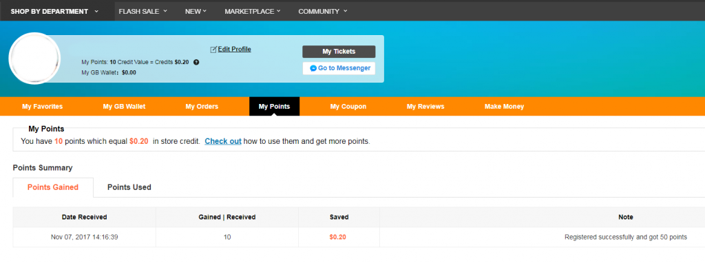 Gearbest body points jak je pouzivat 2