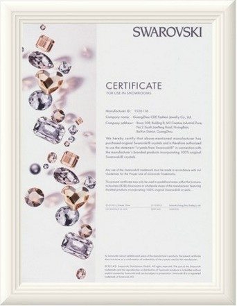 certifikat swarovski