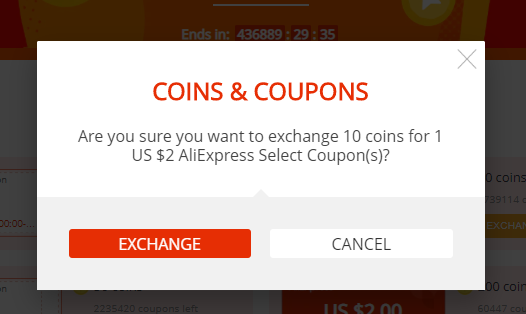 Aliexpress vymena kuponu coupons coins 11 11 2019 2