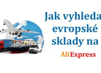 Jak vyhledat Evropsky sklad Aliexpress ceska republika saty triko postovne CR CZ