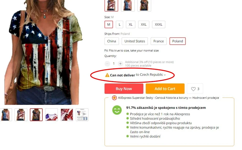 Jak vyhledat Evropsky sklad Aliexpress nemuze dorucit 2