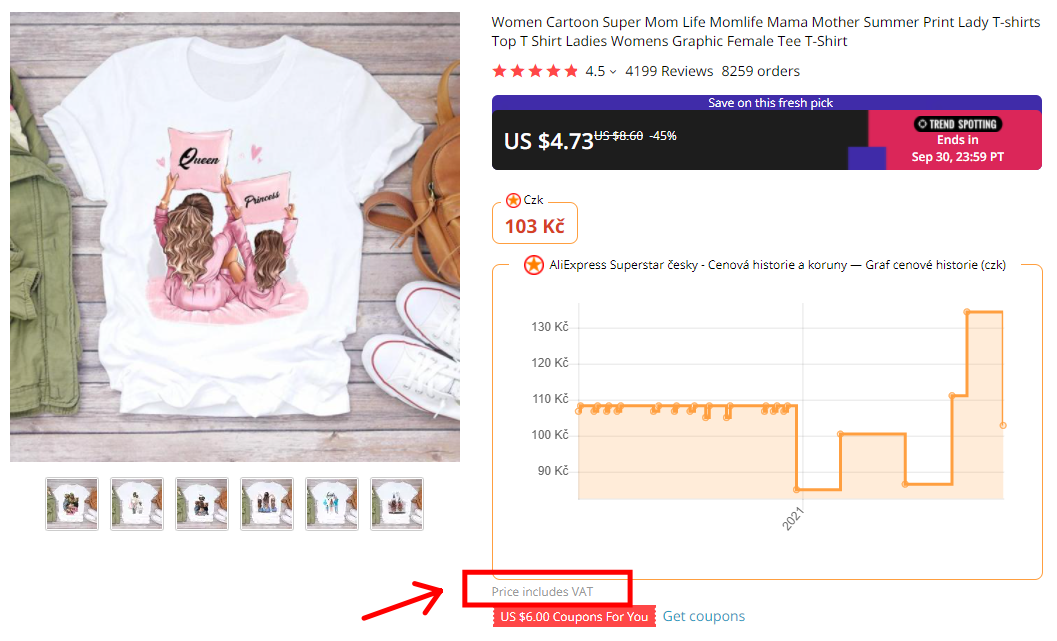 Aliexpress tax DPH cena ceska posta novy zakon CR
