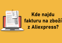 Faktura Invoice Aliexpress download stahnout CZ kde