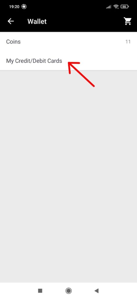 Jak pridat a odstranit kreditni kartu Aliexpress mobilni aplikace 2