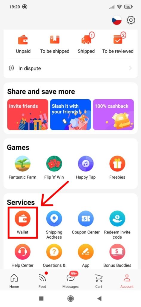 Jak pridat a odstranit kreditni kartu Aliexpress mobilni aplikace
