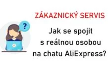 Chat jak se spojit se zakaznickym centrem Aliexpress reklamace CZ